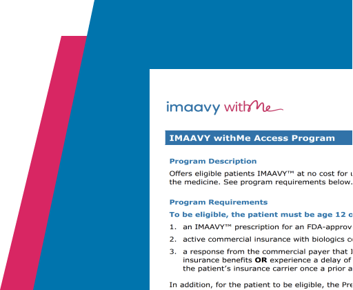 IMAAVY withMe Access Program Requirements — HCP